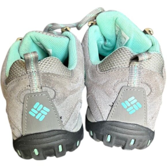 Columbia Access Point II Waterproof Trail/Hiking Shoes - Gray/Turquoise - 8.5 - Picture 6 of 12